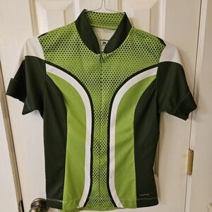 Women's Cycling Jersey Green SheBeest Medium Short-sleeve